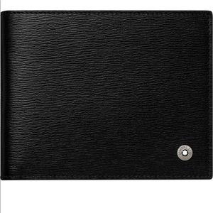 Beautiful men’s black Mont Blanc leather wallet